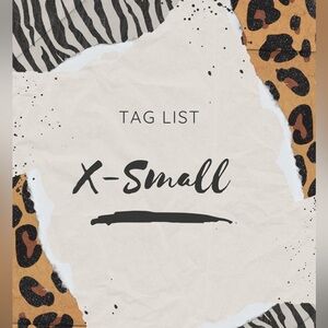 Tag list XS